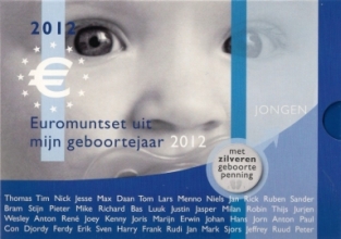 Geboorteset jongen zilver 2012